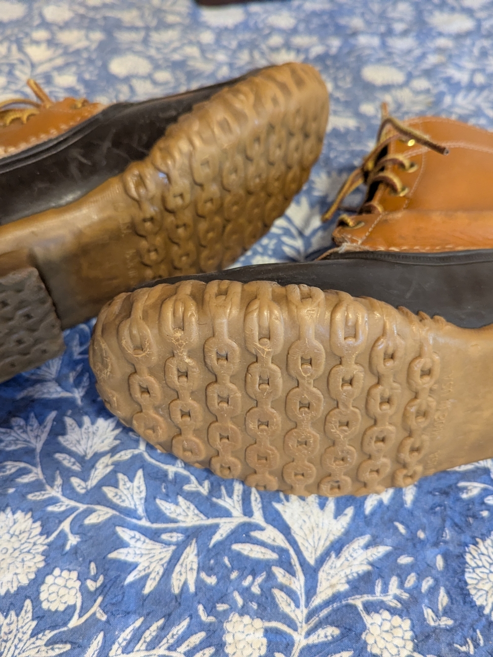 L.L. Bean Brown Leather and Black Rubber Duck Boots - Picture 5 of 7